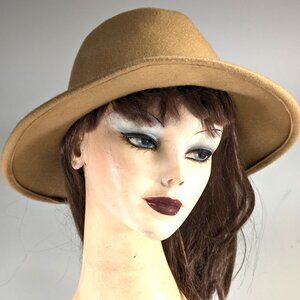 Fawn brown 100% wool ROSIN Headwear ladies hat S/M